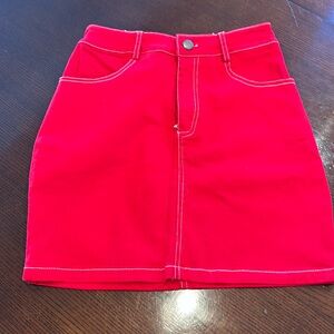 By the Way XS red skirt